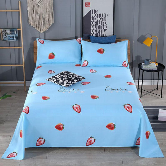 Bedding Cotton Sheets One Piece Two Pieces Pillowcase Thickened Encryption Single Bed Double Bed Refreshing Skin-friendly and Washable