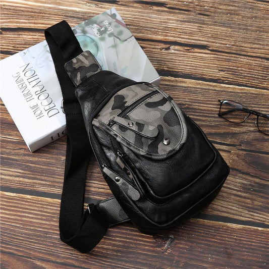 Camouflage Chest Bag Men Large Capacity Multi-pocket Shoulder Bag Outdoor Sports Bag Backpack