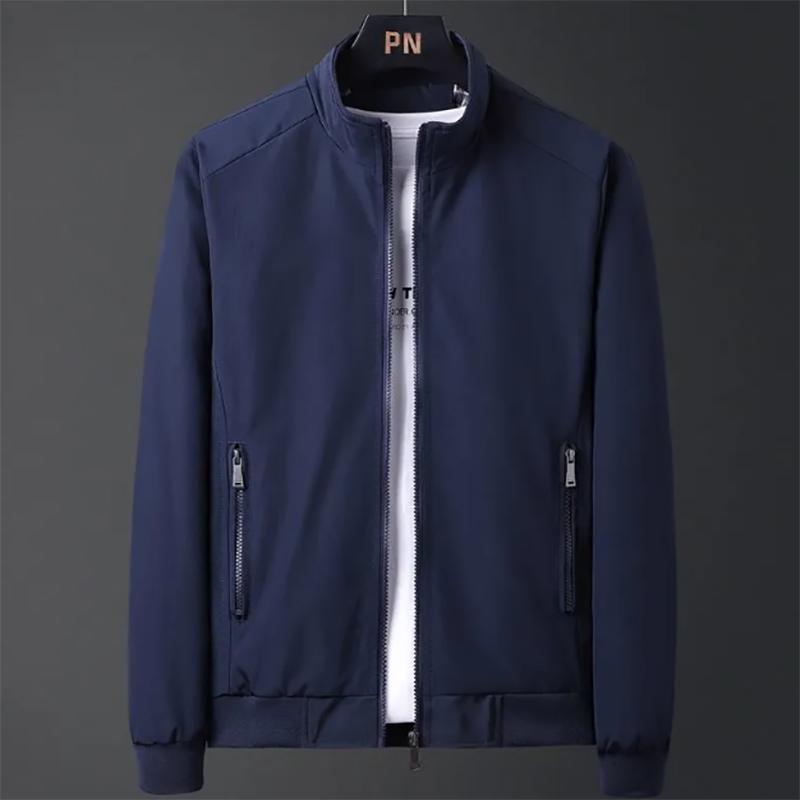 Jacket Men's Autumn and Winter Leisure Loose Slim Trend Jacket Youth Stand-up Collar Jacket