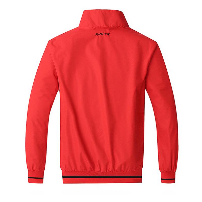 Men's Jacket Spring Autumn Sports Clothes Collar Sportswear Double Side Wear Coats Male Tracksuit