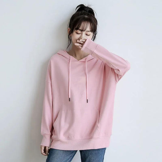 Hoodied Long Sleeve Streetwear Harajuku Sweatshirt Women Unisex Sport Hoody Tops