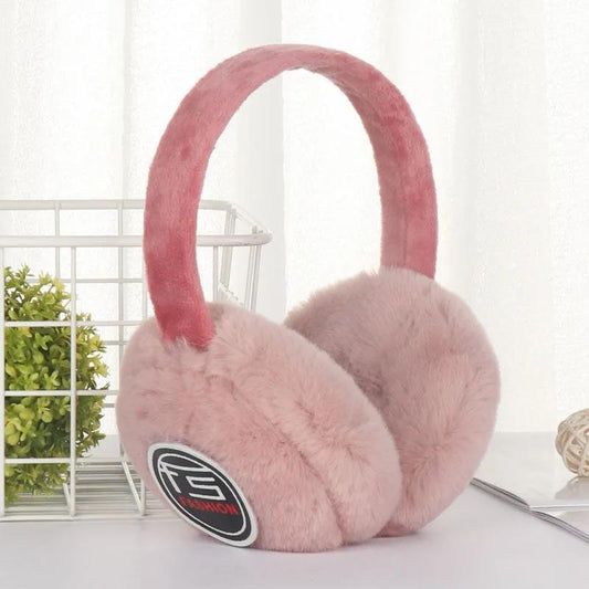 Women's Winter Earmuffs Ear Warmers Cute Plush Thick Ear Pad Cover Cold-proof Earflap Back-worn Warm Earlap Labelling Soft Ear Cap