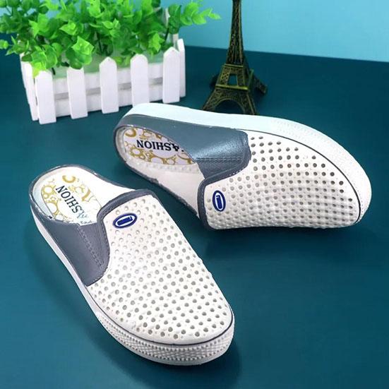 Men's Hollow-carved Design Thick Sole Slippers Large Size Indoor Breathable Outdoor Wear Non-Slip Beach Slippers