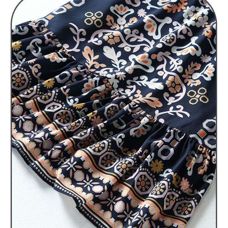 Women's Mid-length Temperament Floral Skirt Small High-end Skirt