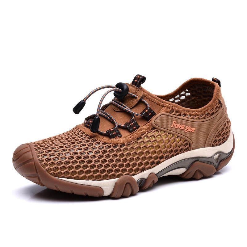 Plus Size 38-46 Summer Men Sneakers Hiking Shoes Lightweight Breathable Basketball Running Shoes Deodorant Mesh Casual Shoes
