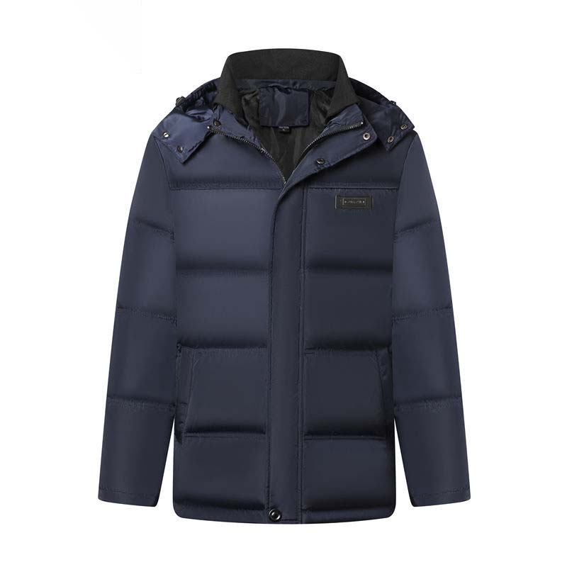 Middle-aged and Elderly Down Jacket Men Thickened Short Middle-aged Winter Jacket for The Elderly