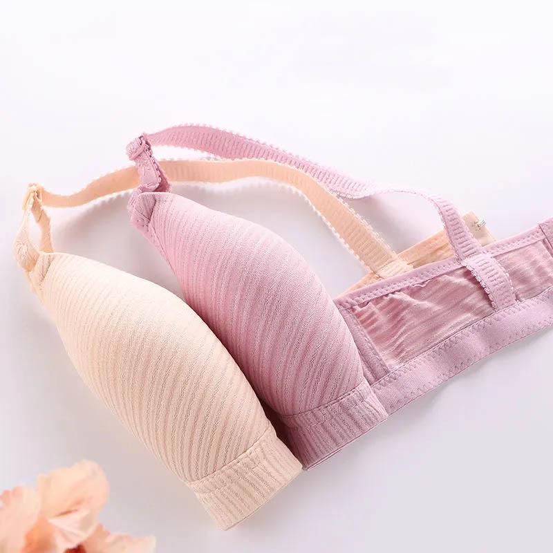 No Steel Ring Anti-sagging Comfortable Thin Bra Gather Sexy Breathable Bra Ladies Cotton Comfortable Receiving Side Breast Lightweight Bra
