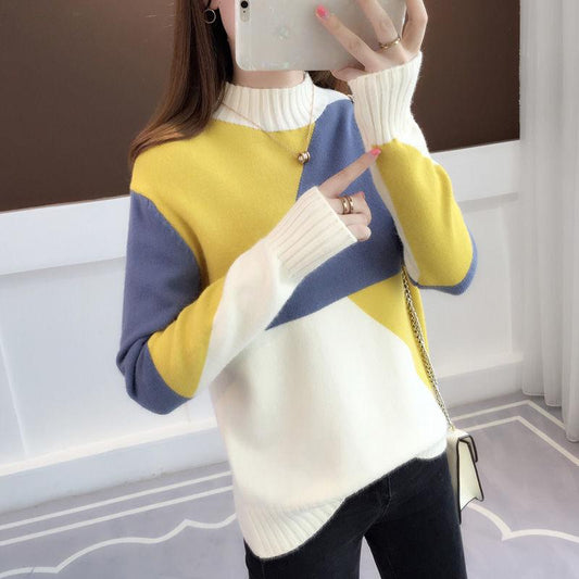 Autumn And Winter Preppy Style Knitted Sweater Clouds Cartoon Womens Sweaters And Pullovers