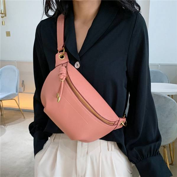 Fashion Lady Bag Waist Bag Leather Soft Leather Chest Bag Large Capacity Messenger Bag All-match Shoulder Bag