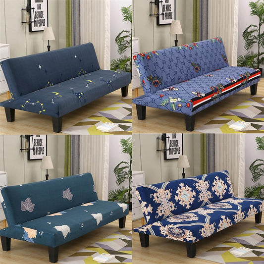 All-inclusive Universal Sofa Cover Without Armrests Foldable Sofa Bed Cover Two-seat Sofa Cover Full Cover Sofa Cushion Elastic Universal