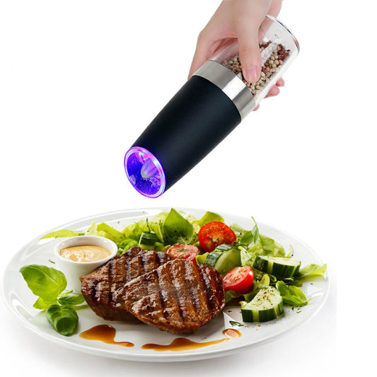 Home Use Electric Induction Stainless Steel Pepper Grinder Grinding Bottle