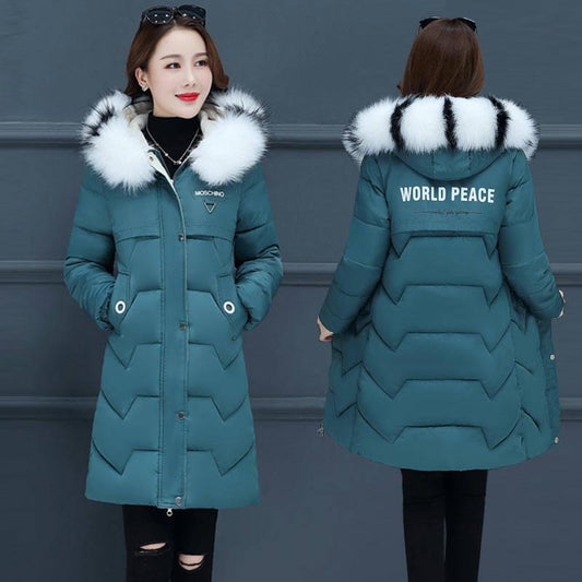 Down Jacket Women Mid-length Version of The Winter Was Thin and Thick Cotton Jacket