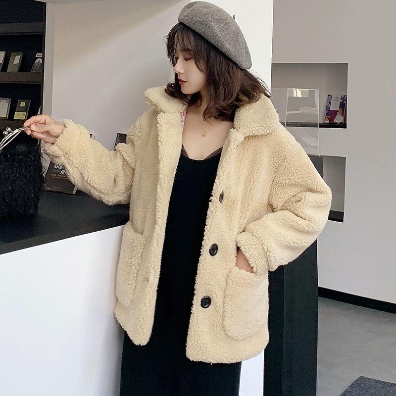 Winter Woman's Cotton Wool Coat Winter Cold warm Long sleeve fur jacket Trend Large size Fur coat
