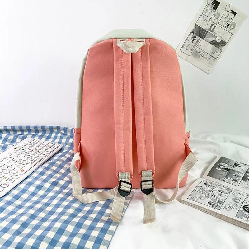 Japanese Harajuku Daisy Girl Student School Bag Korea Retro Tooling Backpack Casual Backpack