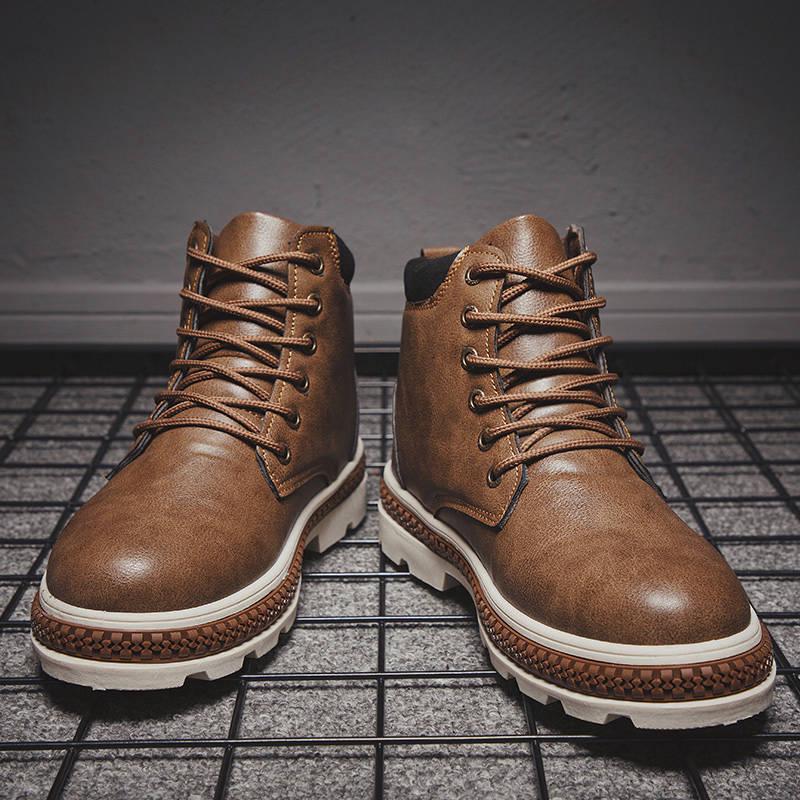 Autumn Winter Martin Boots Men Ankle Boots Casual Shoes Male Outdoor Tooling Shoes Desert Booties