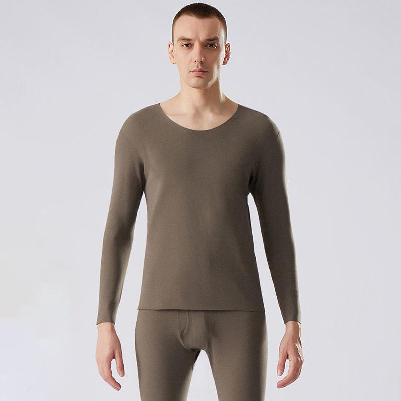 Men Winter Thermal Underwear Male Autumn Tight Suit Thicken Windproof Comfortable Soft Lining Long Sleeve High Elasticity Tracksuit Wearable Versatile