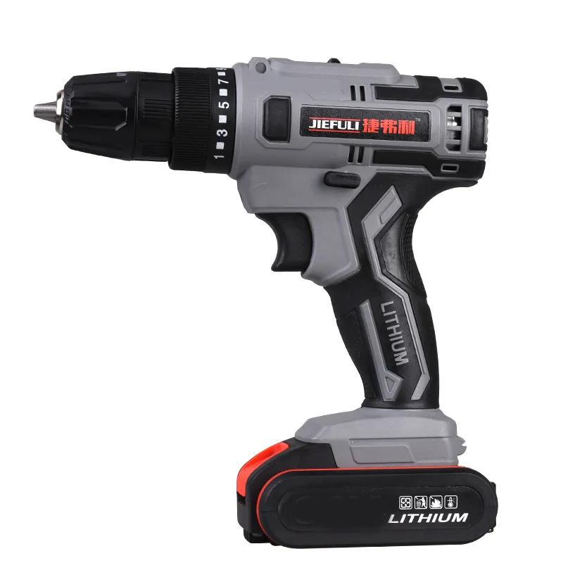 36V Industrial Impact Drill Set Cordless Electric Drill Screwdriver Rechargeable Motor for Construction and Woodworking