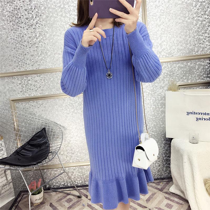 Women Sweaters Pullovers 2020 New Autumn Winter Long Knitted Knitwear Female Long Sleeve Jumper Bottoming Tops Plus Size