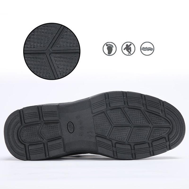 Men's Winter Plus Flannel Shoes Thick Non-slip Middle-aged Father Shoes High-top Snow Boots