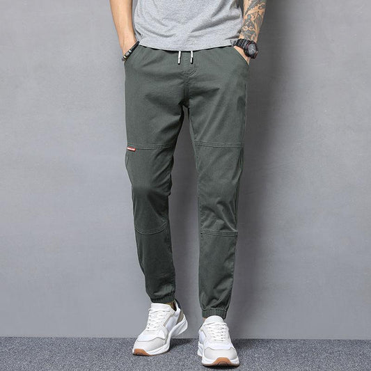 Harem Pants Spring and Summer All-match Loose Casual Trousers Men's Student Tie Pants