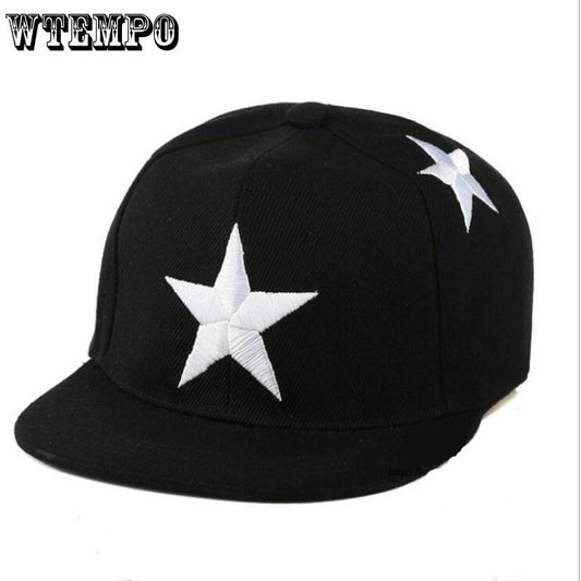 Fashion Boy Children Baseball Caps Pentagram Embroidery Hip Hop Hats Sun Hat Outdoor Shade Cap