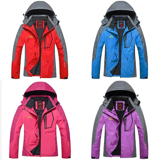 Large Size Autumn/winter Thin Jacket, Windproof, Waterproof, Wear-resistant Top, Outdoor Rock Climbing and Fishing Clothing for Female