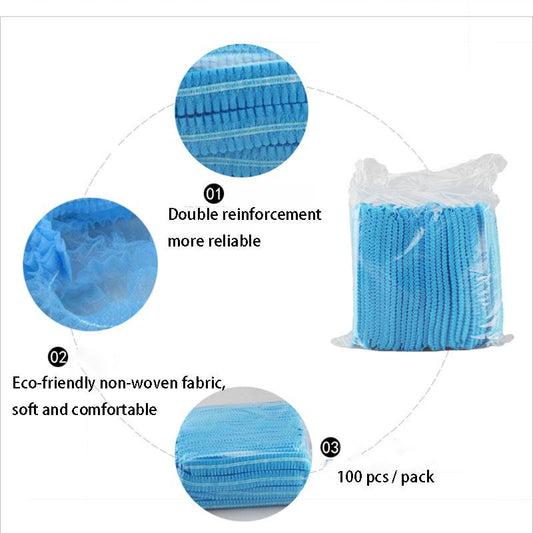 100pcs Disposable medical caps Non-woven fabric surgical hair cover long hair sterile Surgical cap