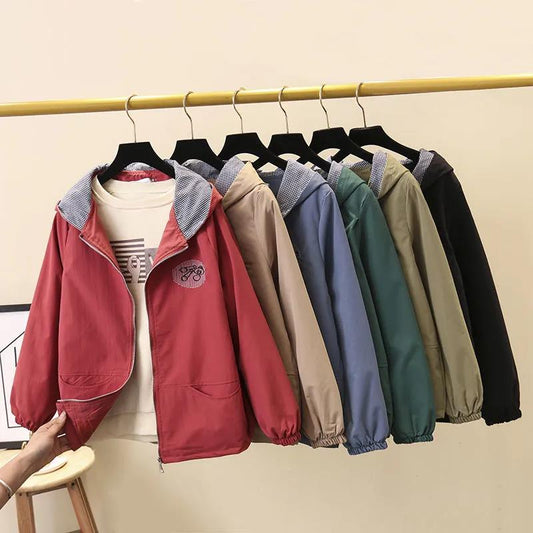 Spring and Autumn Large Size Ladies Baseball Clothes Short Jacket Loose Casual Jacket Top