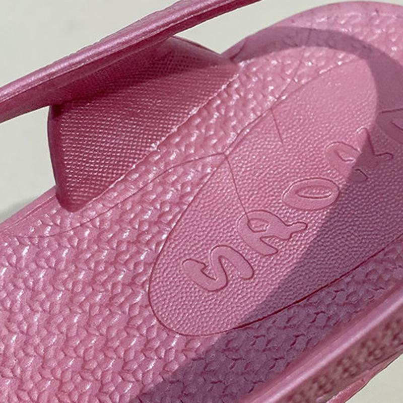 Sandals Female Summer Simple Slope with Non-slip Plastic Soft Bottom Thick Heel Middle-aged Mother Sandals Outside The Workshop