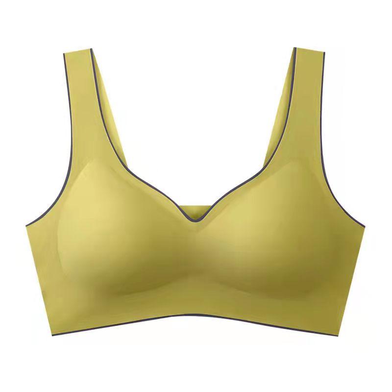 Women's Sports Underwear Ice Silk Beauty Back Bra Seamless One-piece Vest Thin Section Gathered Tube Top Crop Tops for Women Yoga Push Up Bra Top