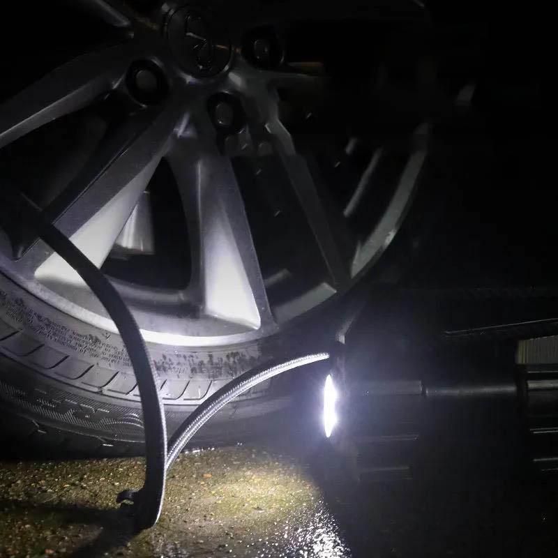 Car Inflatable Pump Air Pump Portable Car Electric Double Cylinder Car Tire Multi-function Tire Refilation Pump Pointer Release Light