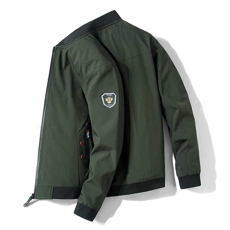 Spring and Autumn Solid Color Loose Jacket Men's Young Outdoor Sports Casual Jacket