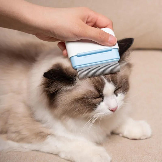 Cat Comb Grooming Length and Short Hair British Short Puppets Shed Hair Combing Brush Floating Hair Remover Pet Cat Supplies Pet Matted Hair Cleaner