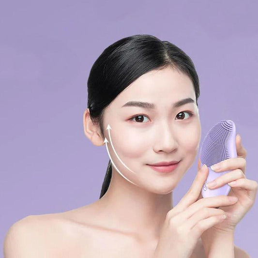 Electric Temperature-sensitive Silicone Facial Cleansing Beauty Instrument Pore Deep Cleansing Artifact Household Blackhead Removal Instrument