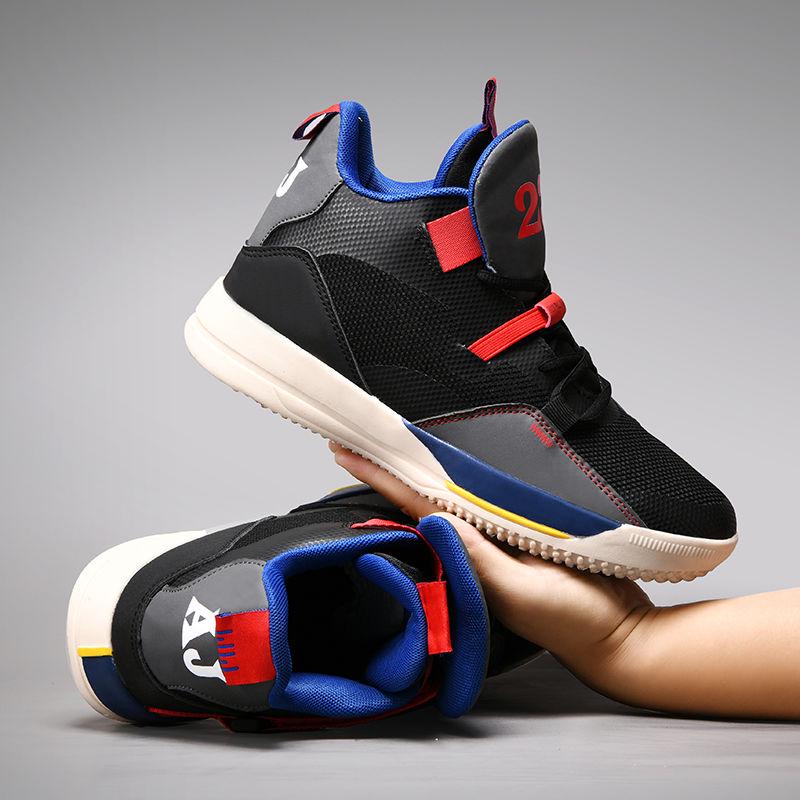 Basketball shoes men cushion basketball shoes light Color matching Men's outdoor sports shoes