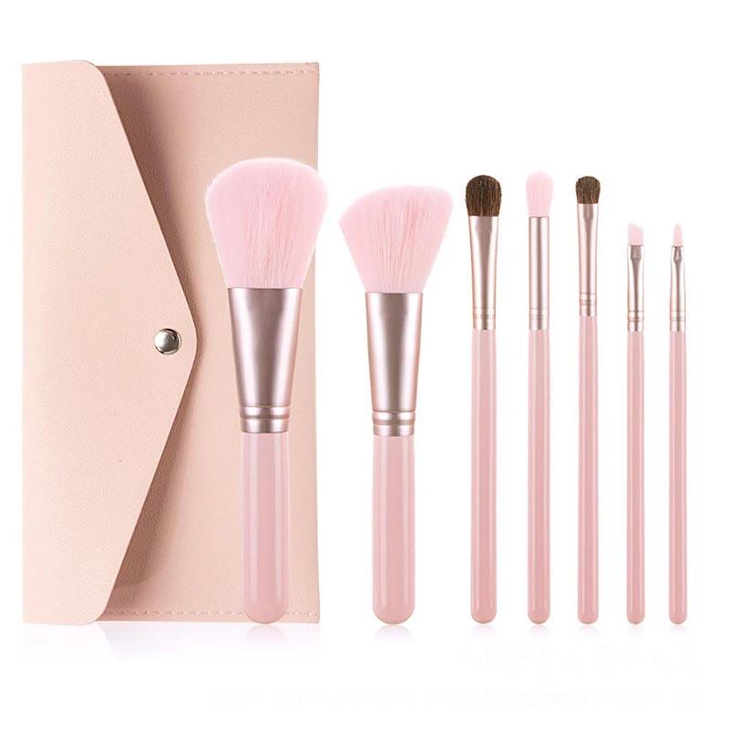 7 Piece Professional Makeup Brush Set Soft Fur Beauty Highlighter Foundation Concealer Multipurpose Makeup Tool