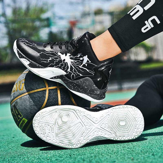 Plus Size 36-45 Men Leather Sneakers High-top Running Basketball Shoes Breathable Shockproof Non-slip Comfortable Shoes Deodorant Tactical Boots