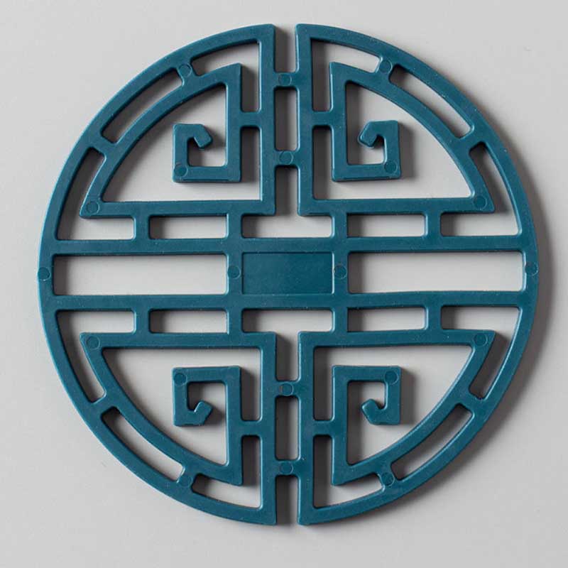 Chinese Style Retro Placemat Table Anti-scald Household Silicone Pad Dish Pad Coaster