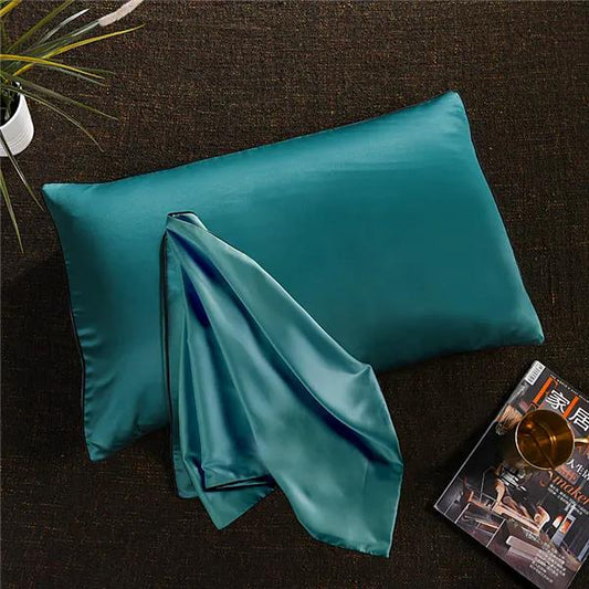 Cool Washed Silk Pillowcase Silky Soft Pillowcase Pillowcase Nude Sleeping 48x74cm