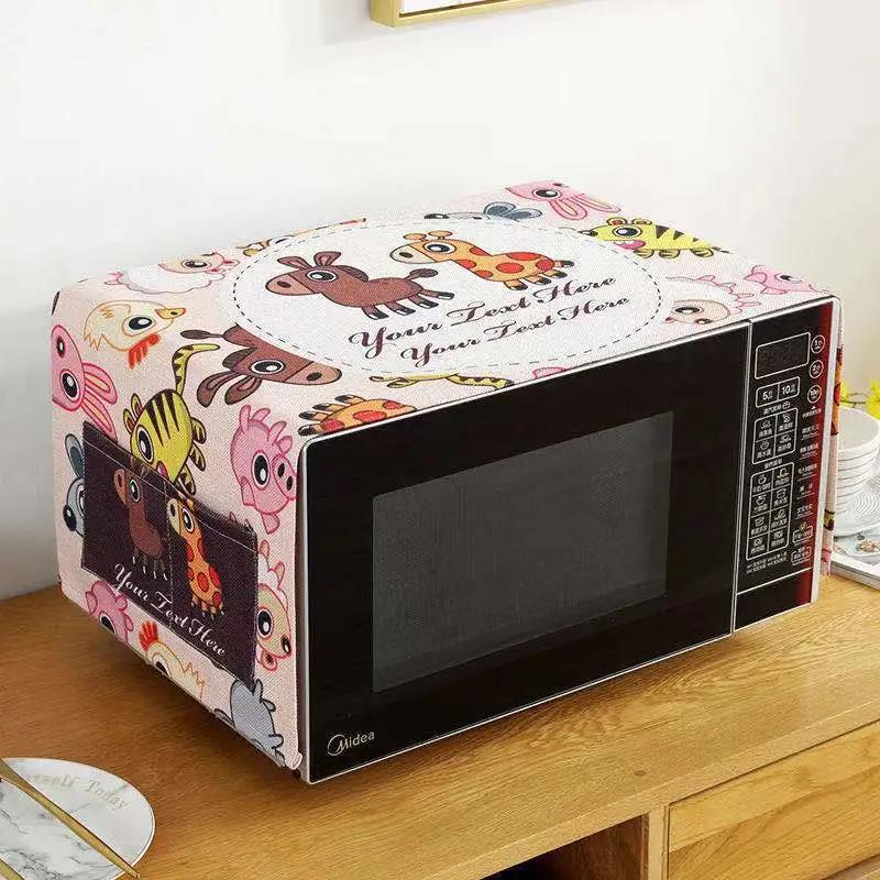 Microwave Oven Cover Dust Cover General Oil and Waterproof Cover Cloth Fabric
