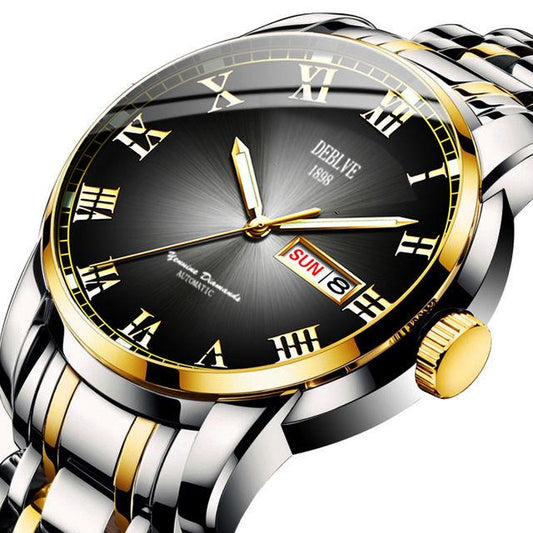 Fashion Luxury Brand Watches Men's Mechanical Watches Stainless Steel Male Automatic Date