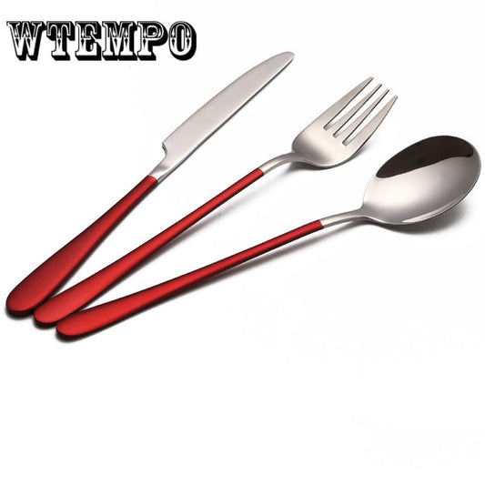 Dinner Spoon Elegant Dinnerware Sets Stainless Steel Cutlery Portuguese Round Western