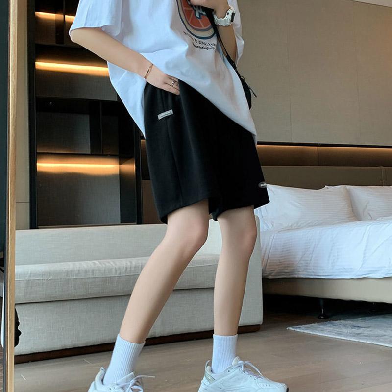 Wide Leg Pants Women's Summer Loose Large Size Casual Shorts Medium Tube Five Points Sports Pants Trend