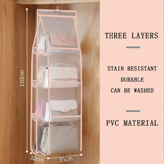 Bag Storage Bag Multi-layer Hanging Leather Bag Anti-deformation Bag Wardrobe Bag Hanging Bag