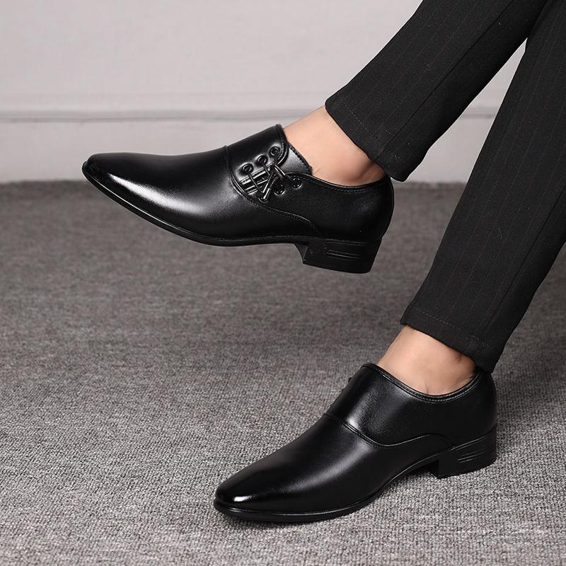Men British Style Large Size Shoes Casual Trend Shoes Fashion Suit Shoes Pointed Shoes