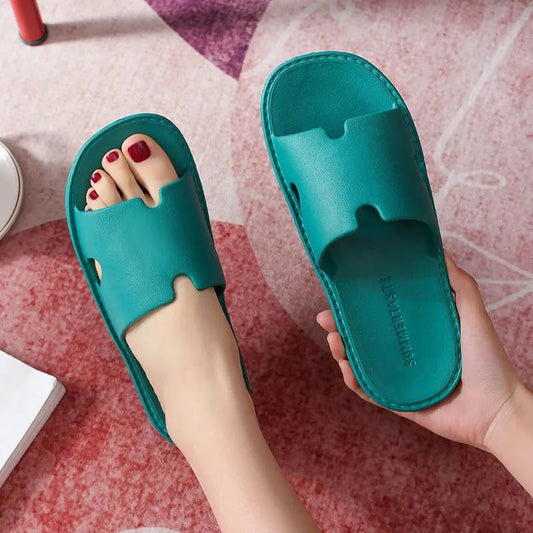 Couple Slippers Mute Soft Bottom Wear Non-slip Indoor Men's and Women's Summer Simple Slippers