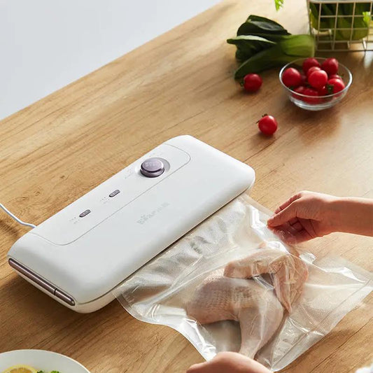 Best Food Vacuum Sealer Automatic Commercial Household Food Vacuum Sealer Packaging Machine Include 10Pcs Bags