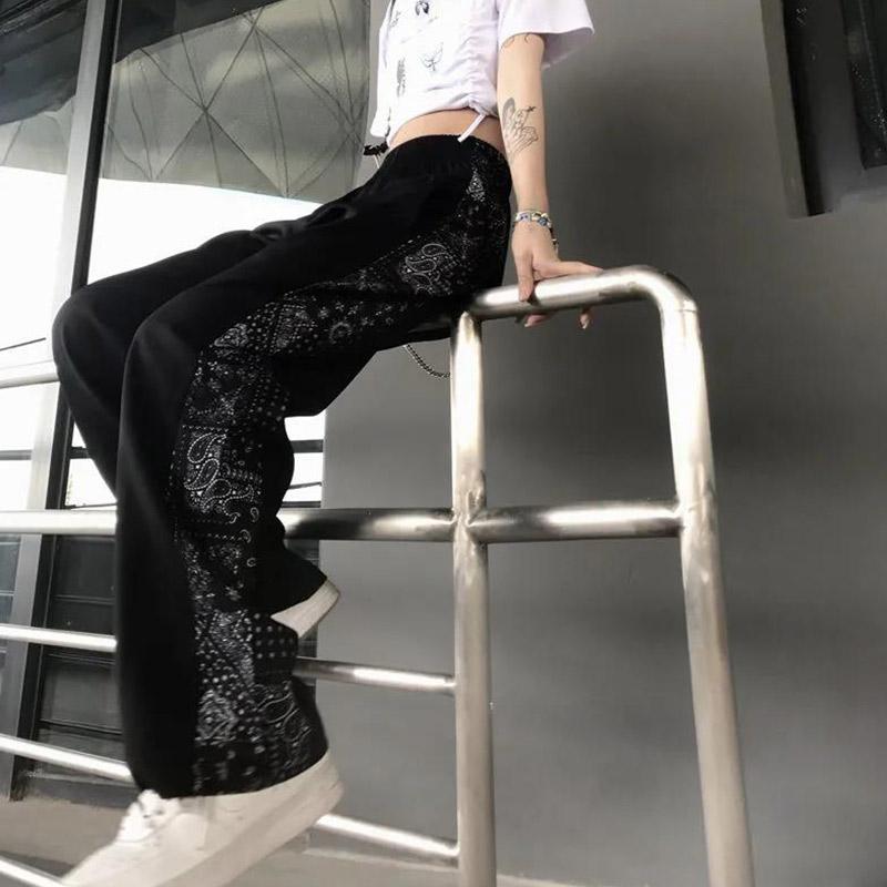 Summer Thin Korean Style Loose Pants for Female Students Are Thin Fashion Wide-leg Pants Plus Size Casual Pants