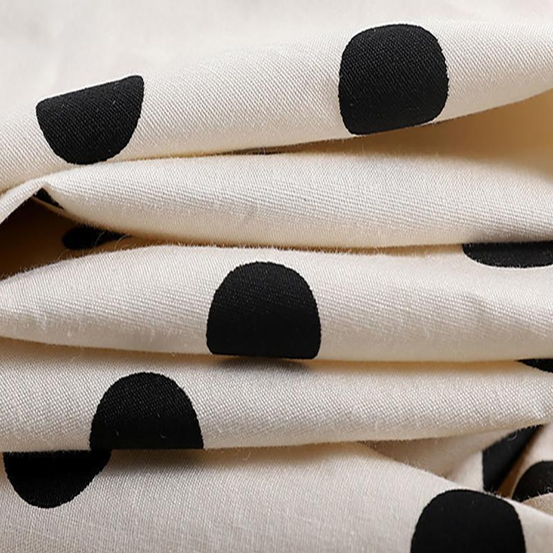 Girls' Cotton Dress Children's Polka Dot Dress Baby Puff Sleeve Cake Dress Princess Dress