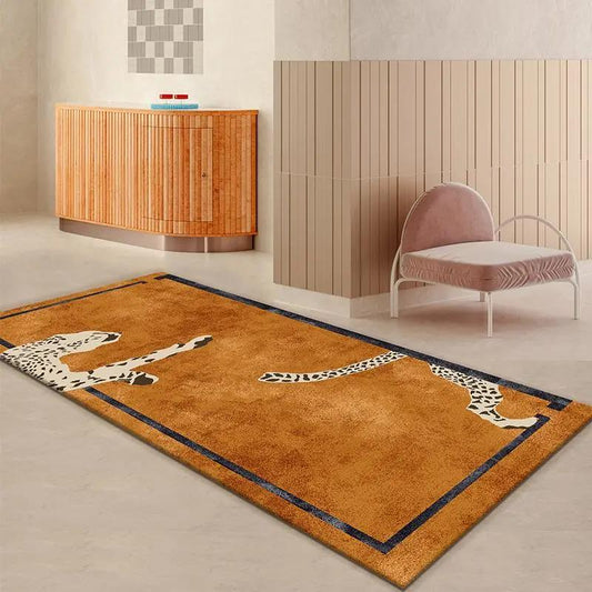 Creative Personality Bedside Carpet Bedroom Rectangular Long Art Light Luxury Wind Living Room Sofa Tea Serial Mat